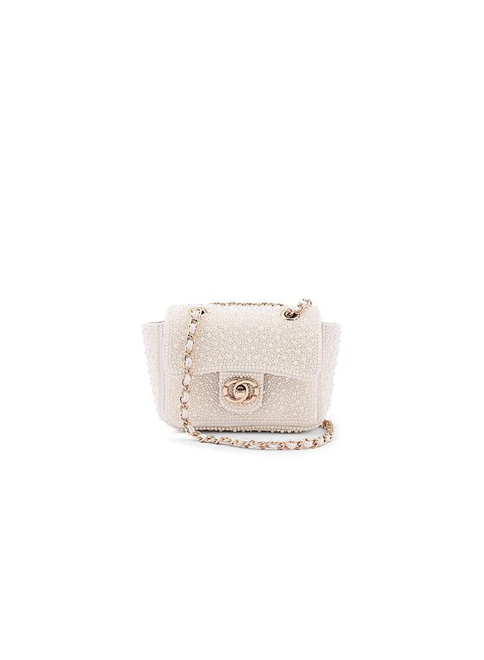 Cuple Tween Girls Pearl-Embellished Mini Crossbody Bag